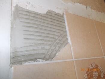 Asbest-Test Putz, Fliesenkleber - SBH-Methode